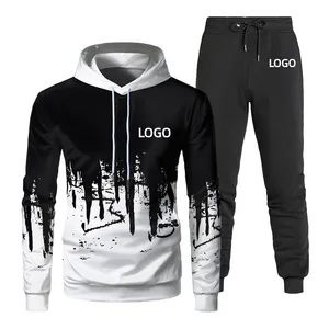 Men Tracksuit Jogging Coat Top Bottom Sport Sweat Suit Hoodie Trousers Pants Sweat Suit Sport Wear Hoodies Set