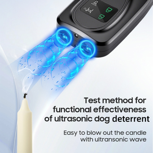 Appareil <span class=keywords><strong>anti</strong></span>-<span class=keywords><strong>aboiement</strong></span> portable rechargeable 3-en-1 pour chien, <span class=keywords><strong>portée</strong></span> de 9,75 m, ultrasonique, avec lumière LED intégrée - Product Image 3