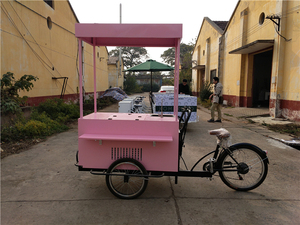 มินิโดนัทรถเข็นไอศครีมรถบรรทุกถนนอาหารตู้ยืนขนมที่กำหนดเองได้อย่างรวดเร็วรถบรรทุกอาหารตู้ขาย - Product Image 4