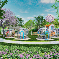 Jardin extérieur partie luxe clair PC feuille dôme igloo étoile bulle maison