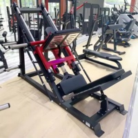 Machine de musculation pour les jambes, les cuisses et les fessiers SK Heavy-Duty Steel 45 réglable 2 en 1, avec poids sur plaques, pour la poitrine/le dos, gain de place