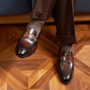 Nuevos Zapatos Formales de Negocios para Hombre, Estilo Británico, con Cierre de Cordones, Punta Cuadrada, Diseño de Parches, Ligeros, Antideslizantes, Cómodos y Transpirables - Product Image 1