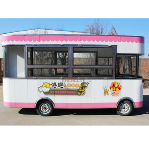 Carro de Comida Móvil con Certificación DOT CE, para Venta de Snacks, Té, Algodón de Azúcar, Carrito Rápido para Parques, Carro de Hielo RL-JJ, Carro de Comida de Acero Inoxidable - Product Image 1