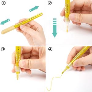 Marqueur de <span class=keywords><strong>craie</strong></span> <span class=keywords><strong>liquide</strong></span> à base d'eau, pointe en <span class=keywords><strong>feutre</strong></span>, encre permanente, tissu métallique, peinture acrylique, stylo marqueur de couleur, offre spéciale, Offre Spéciale - Product Image 3