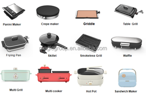 Asador Eléctrico sin Humo con Revestimiento de Bambú, Ideal para Cocinar en la Mesa del Hogar y la Encimera del Apartamento - Product Image 3