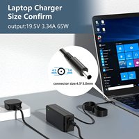 Adaptor Daya Daya Tinggi 65W untuk Notebook Tablet Dell