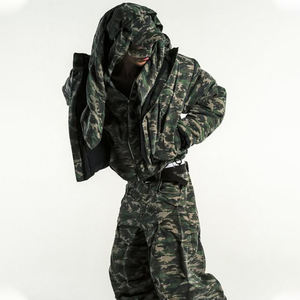 DiZNEW Set in Denim da uomo basso MOQ Custom <span class=keywords><strong>Camo</strong></span> Jean Jean e pantaloni mimetici Set due pezzi per uomo - Product Image 2