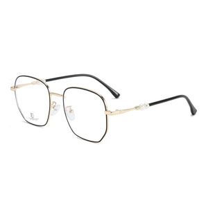 Monturas de Gafas Rectangulares para Mujer Wangluo, Borde Dorado, Lentes de PC con Protección Anti Luz Azul, Montura Completa O3 5057 - Product Image 1