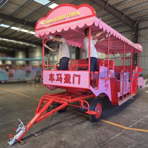 Vente en gros d'usine : Grande calèche de divertissement et de tourisme à chevaux avec couleurs personnalisables - Product Image 4
