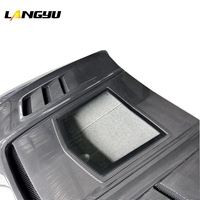 LANGyu 2018-2023 Pièces et accessoires automobiles Capot avant en fibre de carbone sèche style transparent pour BMW Série 5 G30 G38 M5 F90