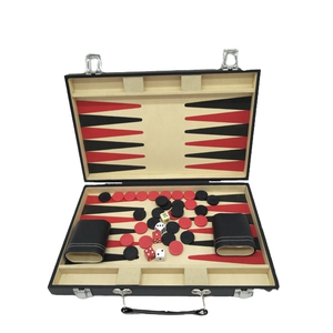 Custom Backgammon Set Foldable Game Board Travel Chess Game for <b>Entertainment</b> - Product Image 1