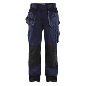 BLAKLADER - 150318608999C62 Pantalones artesanos con bolsillos para rodilleras azul marino/negro-PANTALÓN DE TRABAJO EAN 7330509264720 - Product Image 1