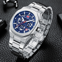 OEM Menerima Pesanan Jam Tangan MINI FOCUS 0411G Pria, Penjualan Terlaris, Merek Ternama, Jam Tangan Mewah Quartz Tahan Air Multifungsi untuk Bisnis