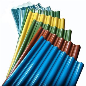 Tôle d'acier ondulée galvanisée à chaud couleur RAL, pleine dureté, pour service de pliage de toiture, norme ASTM, épaisseur 0,14-0,20 mm - Product Image 6