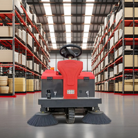C125 électrique Ride-On Floor Sweeper City Streets High Trafficability Noyau de moteur de batterie de nettoyage à bas prix inclus