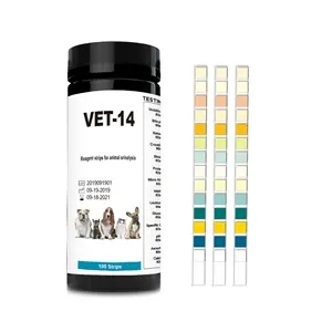 متجرب ذاتي للاختبار المنزلي صحة الحيوانات الأليفة شرائط فحص البول الحيواني Vet-14