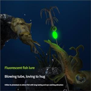 Tube de <span class=keywords><strong>coup</strong></span> lumineux en acier inoxydable parapluie crochet crevettes vivantes calmar élastique crevettes dos crochet pêche leurre crochet - Product Image 5