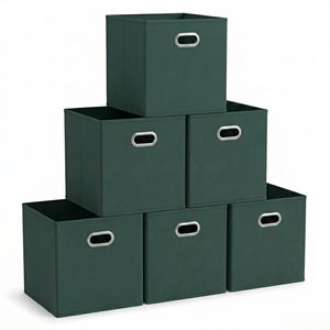 Fabric Storage <b>Cubes</b> 11inch Collapsible Storage Bins Cubby Storage <b>Baskets</b> for Organizing - Product Image 1