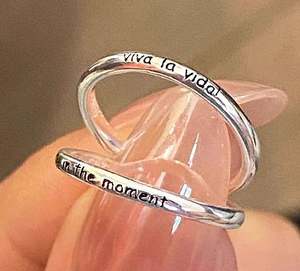 Bague rétro gravée en argent, bague à ouverture réglable, bague <span class=keywords><strong>simple</strong></span> et discrète pour la vie quotidienne - Product Image 5