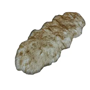 China factory supply cheap faux animal fur fluffy sheepskin area rug