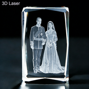 Bloc de cristal K9 transparent de qualité supérieure pour gravure, en forme de cube, pour presse-papiers, vente en gros Small Bridge Crystal - Product Image 5