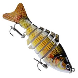 Leurre de pêche multi-sections, appât dur artificiel pour carpe, 10 cm, 15,5 g, multi-articulé en plastique pour basse - Product Image 1