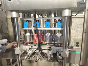 YB Máquina automática de tapado al vacío de tarros de vidrio de 4 cabezales para taponadora de botellas de pasta de bebida de Nido de Pájaro - Product Image 3