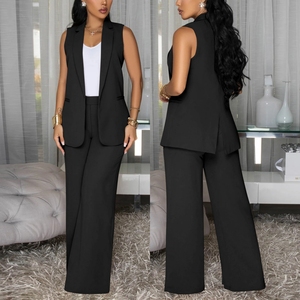 10894 Nuovi Completi Eleganti per Donne, Set Formali per Ufficio, Top e Pantaloni, <span class=keywords><strong>Abbigliamento</strong></span> Femminile Due Pezzi - Product Image 3