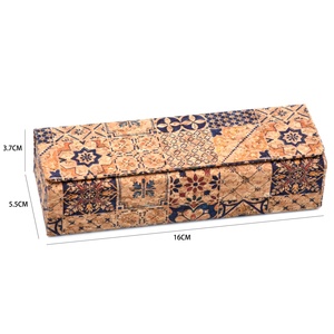 Bestpackaging Natural Cortiça Óculos Caso Dobrável Caso Caixa De Embalagem Cortiça Dobrável Óculos Caso Personalizado
