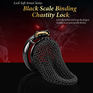 Jaula de castidad masculina de malla negra S/M/L/XL/XXL con cierre de acero inoxidable y cinturón de cuero, juguetes sexuales BDSM para hombres mayores de 18 años, bondage para pene. - Product Image 2