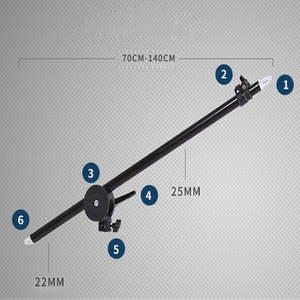 Bras de support de lumière, bras de boîte à lumière, bras de perche avec sac de sable, équipement de studio photo, tige d'extension réglable de 70 à 140 cm - Product Image 2