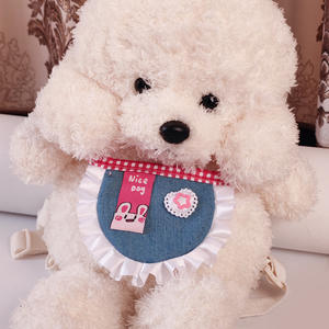 Bavoir pour chien et chat mignon coréen fait main haut de gamme, bavoir à lait en <span class=keywords><strong>fibre</strong></span> de polyester, dentelle, accessoires pour animaux de compagnie, serviette anti-salive - Product Image 6