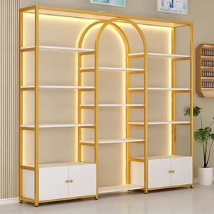 Meilleure Vente : Présentoir Lumineux Multi-Niveaux pour Salon de Beauté – Vitrine pour Produits de Soin et Étagère de Rangement Cosmétique - Product Image 1