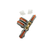 Connecteur de câble électrique rapide Connecteurs d'épissure universels à levier enfichable Borniers de conducteur de fil, 1 en 3 sorties