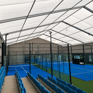 Tenda per Campo da Padel Indoor, Tetto Poligonale Resistente, <span class=keywords><strong>Struttura</strong></span> in Alluminio per Arena da Tennis - Product Image 3