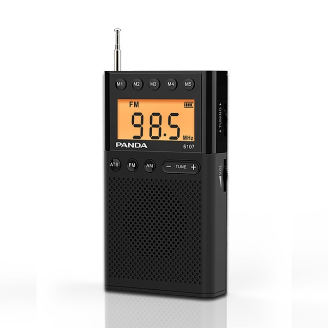 PANDA Factory Wholesale Hottest Selling Portable Pocket AM/FM Radio with Compact Small Size Plastic Material Battery Powered