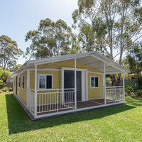 Maison modulaire moderne en conteneur, 3 chambres, avec cuisine et salon intégrés, entièrement meublée, maison préfabriquée