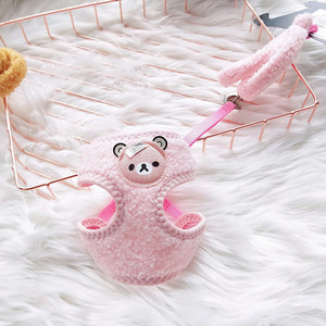 Produk Hewan Peliharaan Anjing Kecil Harness Tali Set Aksesoris Hewan Peliharaan Anjing Kalung untuk Berjalan Kaki Patroli Lembut Keluar Harness - Product Image 3