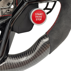 <span class=keywords><strong>Volante</strong></span> Deportivo de Fibra de Carbono con Botón de Encendido Magnético y LED para Volkswagen VW <span class=keywords><strong>Golf</strong></span> 8 MK8 R 6 7 MK6 MK7 <span class=keywords><strong>GTI</strong></span> Passat CC B7 - Product Image 6