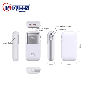 OEM High Capacity Li-Polymer Battery Digital Display Portable Power Bank 10000mAh with Quick <b>Charge</b> Dual <b>USB</b> & Outdoor Use - Product Image 3