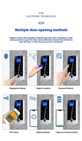 Lector de Huellas Dactilares RFID con Teclado, IP65 Impermeable, Visión Nocturna, Biométrico, WG26, Panel Táctil, Control de Acceso, Cerradura Magnética Eléctrica