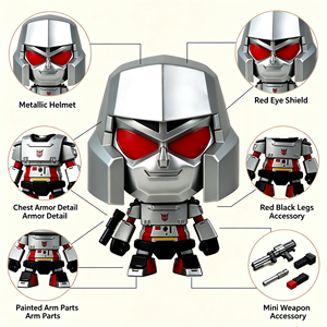 Nueva Figura de Acción Coleccionable de Héroe Versión Q, Decoración de Escritorio de PVC, Juguete de Dibujos Animados, Regalo, Fabricación Personalizada OEM, Venta al Por Mayor - Product Image 6