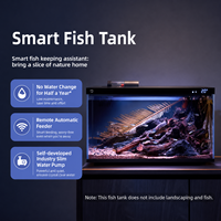 Aquarium intelligent Mijia pour salon, aquascape compact, fond en verre ultra-transparent, système de circulation de bureau