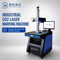 Machine de marquage laser CO2 CNC professionnelle pour gravure sur matériaux non métalliques, 30W 50W, tube RF USA, système de refroidissement intégré