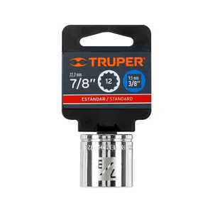 Juego de llaves de vaso de 12 puntas de 6 7/8 pulgadas, con accionamiento de 3/8 pulgadas, TRUPER - Product Image 2