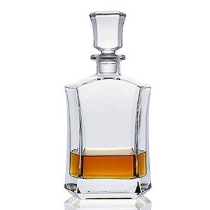 25 Oz Nhà Máy Bán Buôn Chì Miễn Phí Tinh Thể Đồng Bằng Tùy Chỉnh Whiskey Decanter Niêm Phong - Product Image 2
