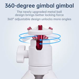 Trípode para Vlog de teléfono DMIDITIR T151 con micrófono de luz LED Soporte de montaje en Zapata fría para <span class=keywords><strong>iPhone</strong></span> <span class=keywords><strong>13</strong></span> para trípode compatible con Sony DSLR - Product Image 6