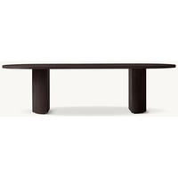 Table à manger rectangulaire en bois massif de chêne, style américain, pour la maison, vente en gros