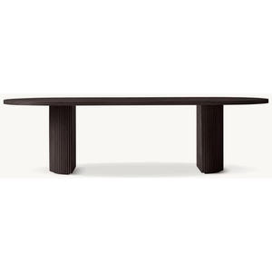 Muebles para el Hogar al por Mayor, Mesa de Comedor Rectangular de Madera Maciza de Roble, Estilo Americano - Product Image 5