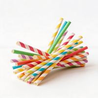 Pailles en papier blanc biodégradables écologiques pour fumer